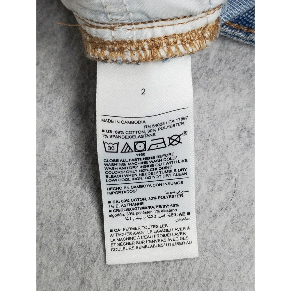 Old Navy Women Jeans 2 Light Blue Denim Flared 487331 High-Rise Wow Flare‎ NWT
